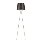 Klasyczna lampa podłogowa do sypialni RENO z brązowym abażurem