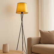 Złota lampa stojąca w stylu glamour TOKIO MIRROR