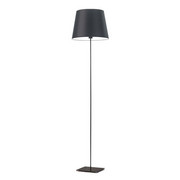 Czarna lampa stojąca do salonu LED PALERMO