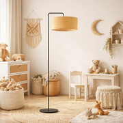 Rattanowa lampa stojąca boho BOLIVIA BOHO