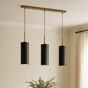 Brązowa lampa wisząca do jadalni BORNEO