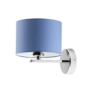 Kinkiet do pokoju chłopca MEDELIN z niebieskim abażurem