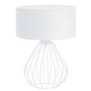 Biała lampa druciana do salonu LUKKA