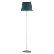 Lampa podłogowa z welurowym abażurem ze złotym wnętrzem VASTO VELUR