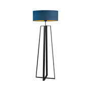 Duża lampa podłogowa do salonu z abażurem MOSS VELUR