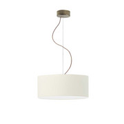 Klasyczny żyrandol do sypialni w kolorze kremowym HAJFA fi - 40 cm - kolor ecru