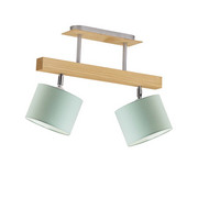 Drewniany plafon z 2 źródłami światła EPIR