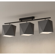 Lampa sufitowa 3-punktowa szara regulowana DETROIT