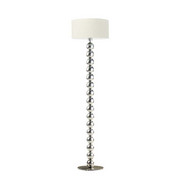 Designerska lampa stojąca do sypialni GIZA ze srebrnymi kulami