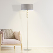 Designerska lampa stojąca do salonu BERMUDY VELUR