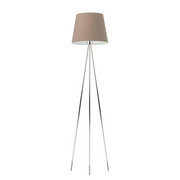 Lampa stojąca do salonu na chromowanych nóżkach RENO