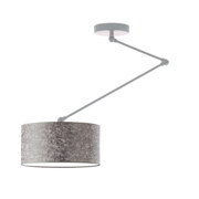 Designerska lampa sufitowa na ruchomym ramieniu z abażurem NEWA