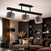 Drewniany 3-płomienny plafon do jadalni HOLLYWOOD