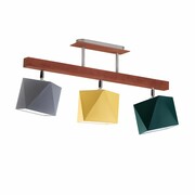 Kolorowa lampa sufitowa z drewna dla dzieci MIRAMAR