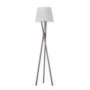 Drewniana lampa stojąca podłogowa do salonu ANDORA