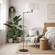 Lampa stojąca styl skandynawski CANCUN z regulowanym ramieniem