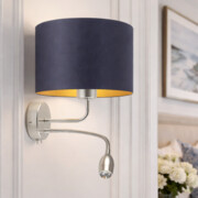 Nowoczesny kinkiet ledowy CAPRI GOLD z regulowanym panelem LED