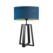 Nowoczesna lampa stołowa z welurowym abażurem THOR VELUR