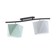 2-płomienny plafon LED do pokoju dziecka CORONA