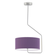 Fioletowy żyrandol wiszący do salonu LAVRIO