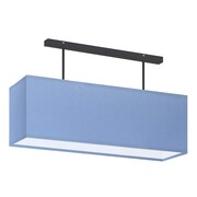 Podłużna lampa sufitowa do pokoju dziecka LED w kolorze niebieskim