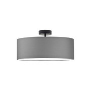 Minimalistyczny plafon do salonu WENECJA fi - 50 cm - kolor szary