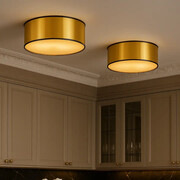 Złoty żyrandol sufitowy do kuchni DUBAJ MIRROR fi - 30 cm