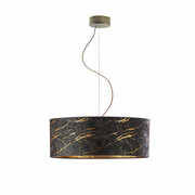 Designerska lampa wisząca nad stół HAJFA MARMUR fi - 50 cm - kolor czarny