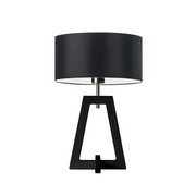Czarna lampka nocna drewniana CLIO