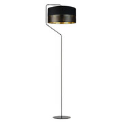 Czarno-złota lampa stojąca do salonu glamour TESALLIA GLAM