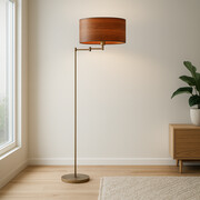 Skandynawska lampa podłogowa z regulacją kąta padania światła CANCUN ECO