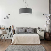 Lampa wisząca w stylu skandynawskim HAJFA fi - 50 cm - kolor szary stalowy