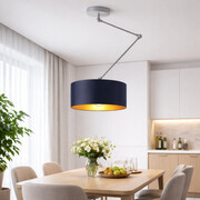 Lampa sufitowa na wysięgniku ruchomym NEWA GOLD do jadalni nad stół