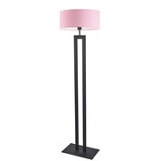 Nowoczesna lampa stojąca LED do pokoju dziecka KALIFORNIA z różowym abażurem