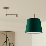 Nowoczesny regulowany plafon do kuchni w kolorze zieleni butelkowej TAMPA