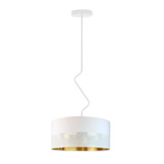 Dekoracyjna lampa sufitowa nad stół w kształcie fali LOZANNA GLAM fi - 40 cm