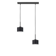 Czarna lampa wisząca na belce MONTANA