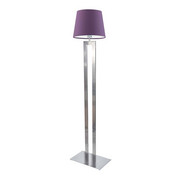 Srebrna lampa stojąca podłogowa VEGAS w stylu art deco