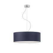 Granatowa lampa wisząca do kuchni w stylu minimalistycznym HAJFA fi - 50 cm - kolor granatowy