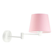 Biały kinkiet z regulacją prawo - lewo LUGO