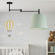 Nowoczesny plafon do pokoju dziecka TAMPA w kolorze mięty