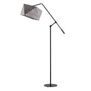 Oryginalna lampa stojąca do salonu COLMA z abażurem imitującym beton