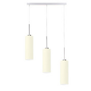 Potrójna lampa wisząca na listwie BORNEO do kuchni nad stół