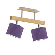 Plafon z drewna w stylu rustykalnym ASTIR 2-punktowa regulowana