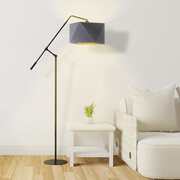 Lampa stojąca regulowana z wysięgnikiem COLMA GOLD