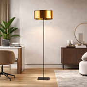 Czarna lampa stojąca glamour MEKSYK MIRROR