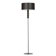 Nowoczesna lampa stojąca BERMUDY z cylindrycznym abażurem w kolorze brązowym