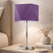 Fioletowa lampka nocna w stylu art deco WUHU