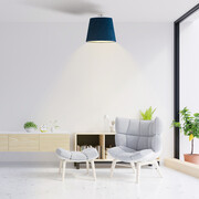 Lampa sufitowa do salonu w stylu nowoczesnym KAIR VELUR - kolor granatowy