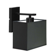 Kinkiet kwadratowy czarny MALTA